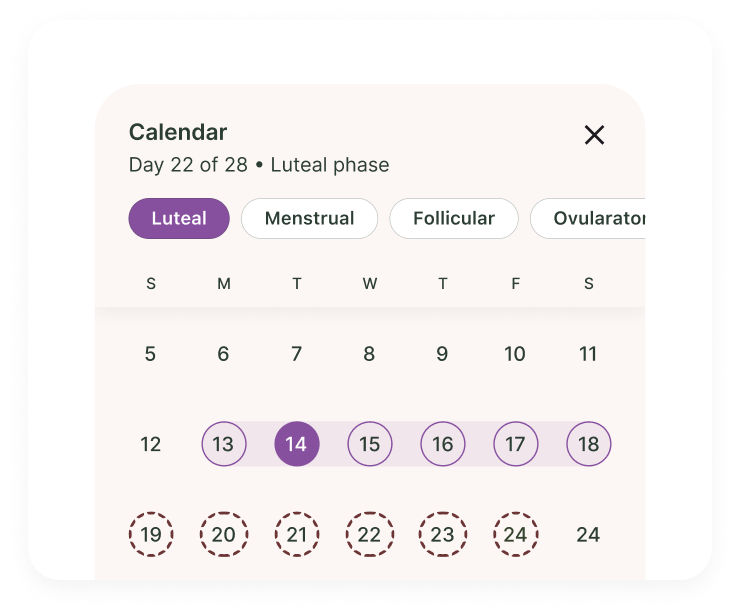 All-in-one tracking calendar