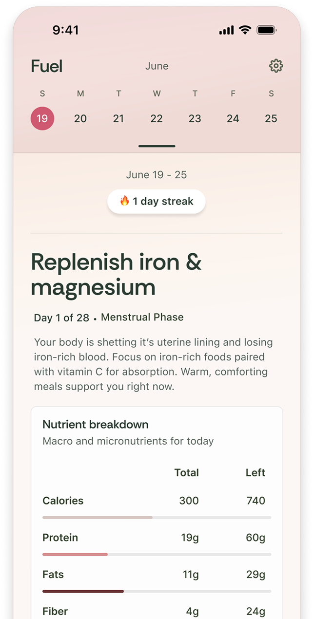 Track your nutrition