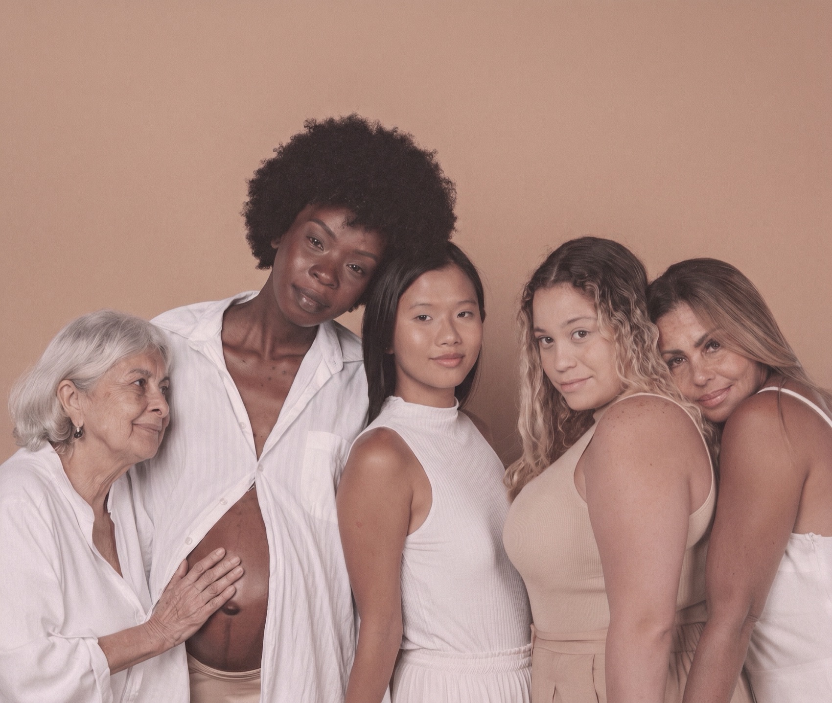 Five women of different ages and life stages